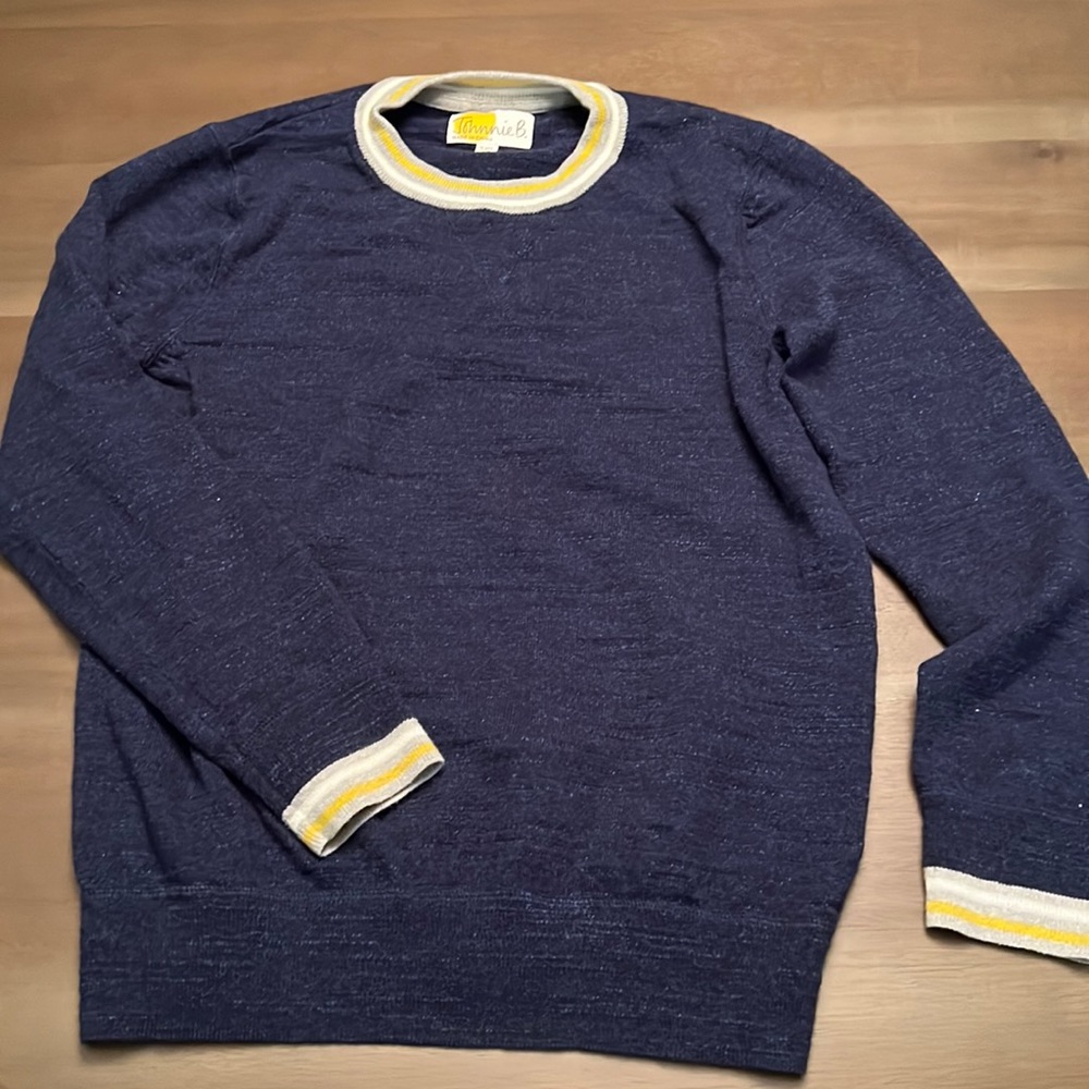 Navy blue boys crewneck